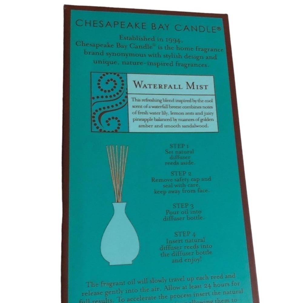 Chesapeake Bay Waterfall Mist Reed Diffuser Set - Picture 7 of 9